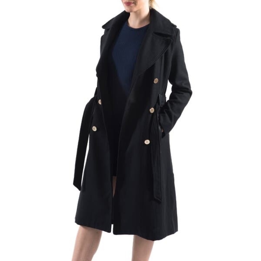 Coach wool coat with gold buttons